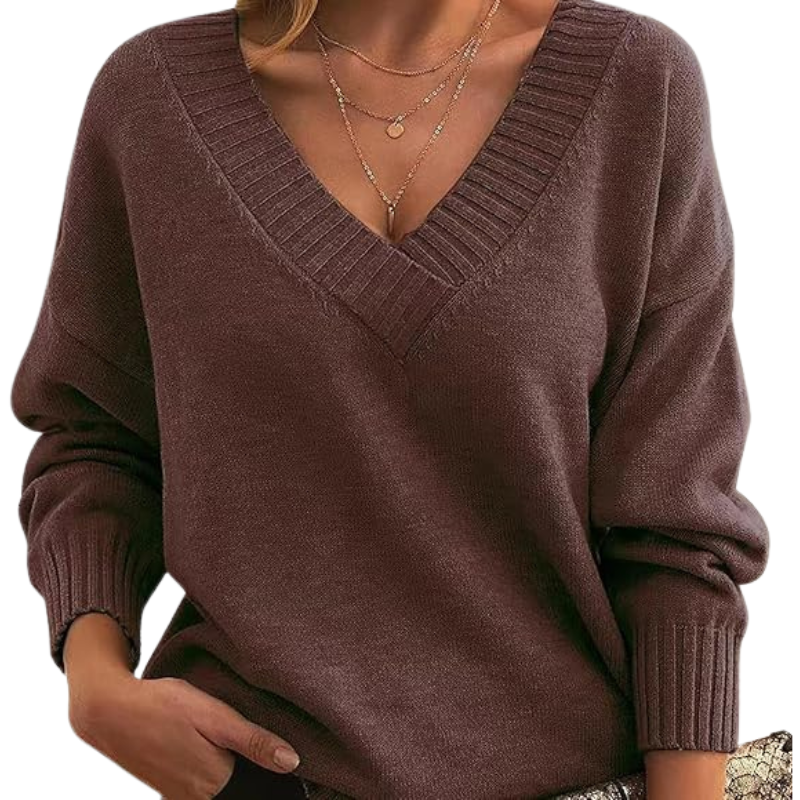 Carry - Detailed V-Neck Sweater