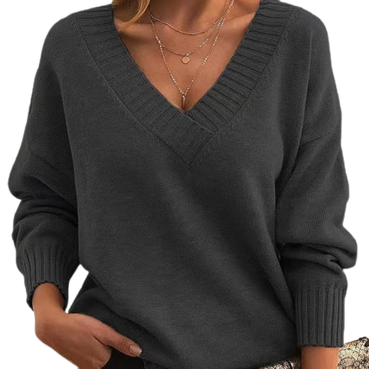 Carry - Detailed V-Neck Sweater