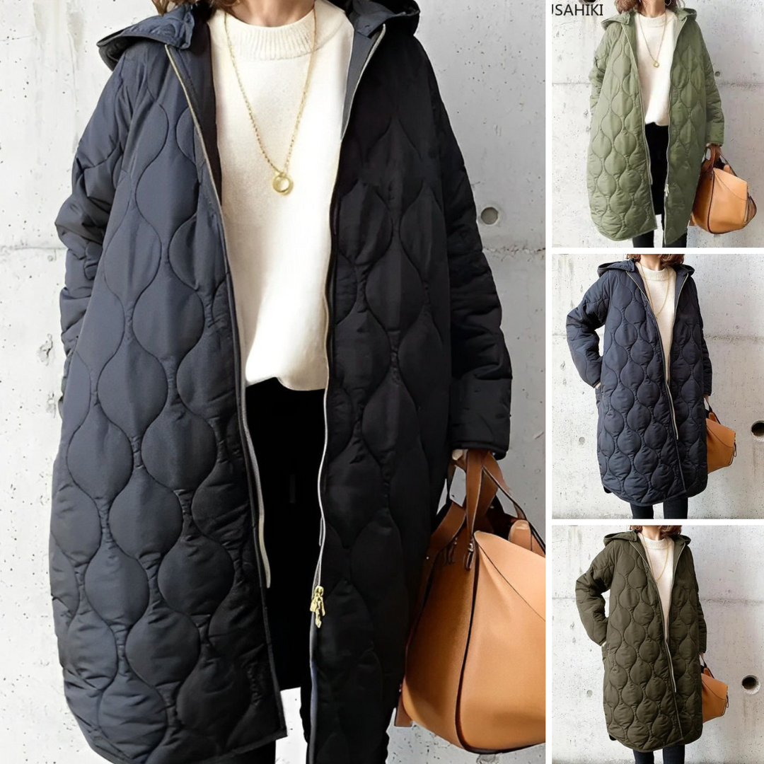 PRISCILLA | WARM PARKA WITH HOOD AND TUMMY COVERAGE