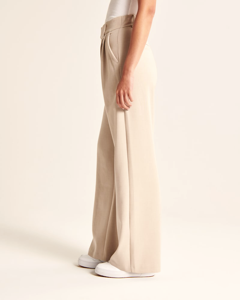 Lauren | Beige Wide-Leg Pants