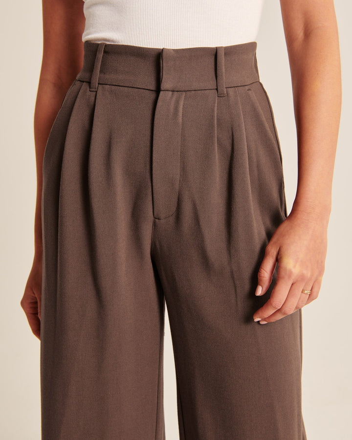 Lauren | Mocha Wide-Leg Pants