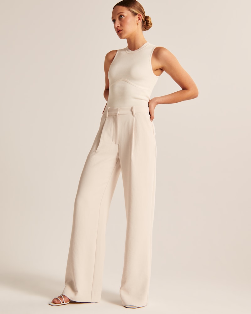 Lauren | Beige Wide-Leg Pants