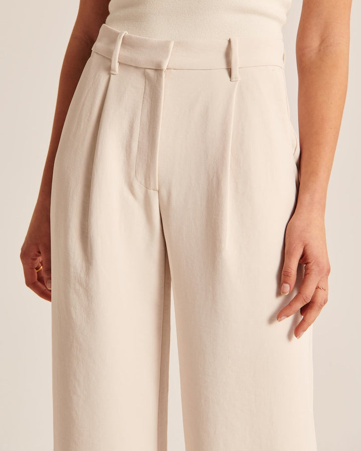 Lauren | Beige Wide-Leg Pants