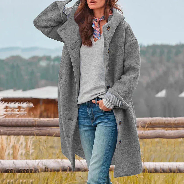 Sarah | Cosy Hooded Coat