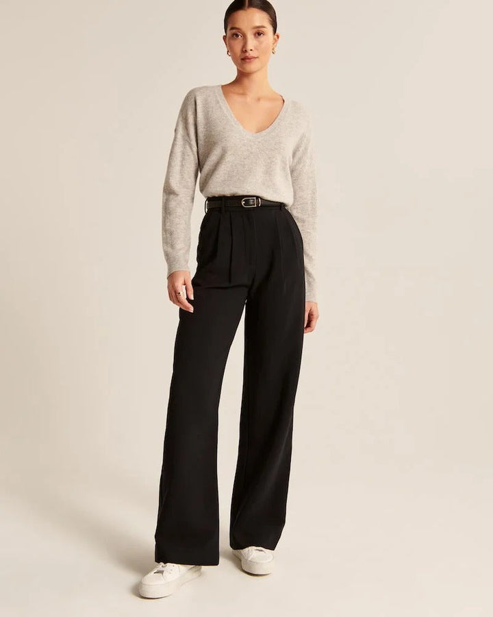 Layla - Black Wide-Leg Pants