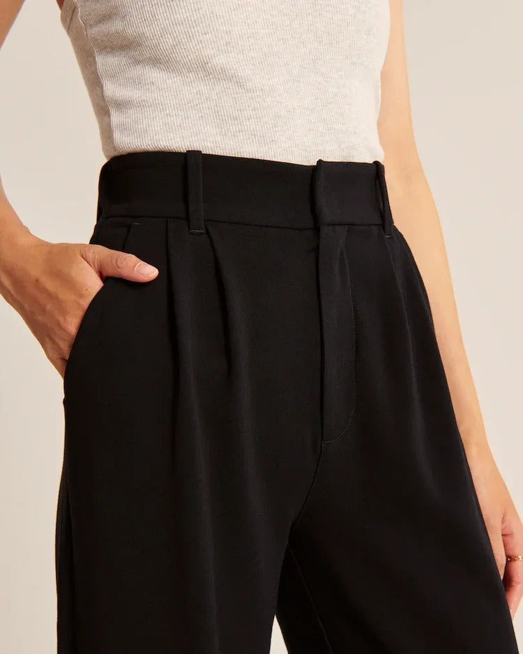 Layla - Black Wide-Leg Pants