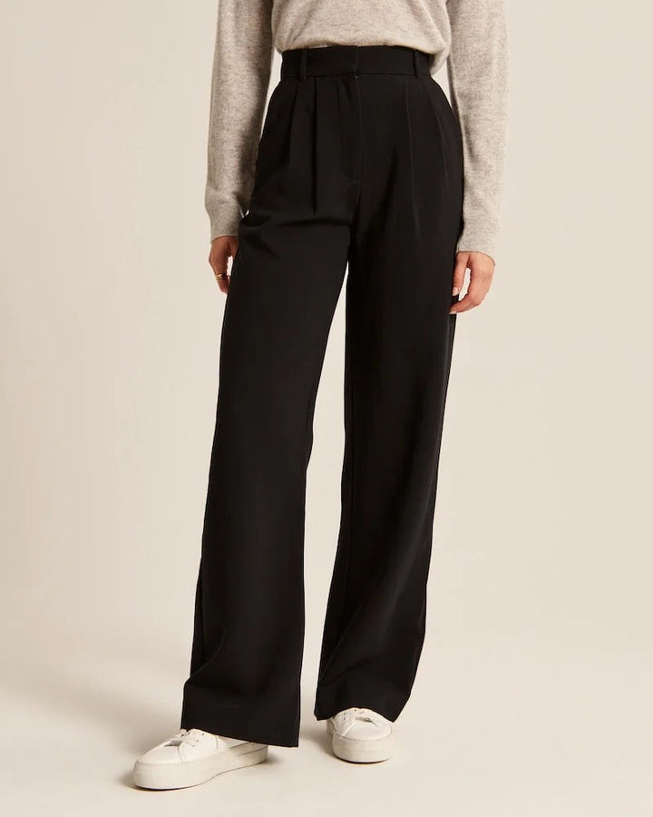 Layla - Black Wide-Leg Pants