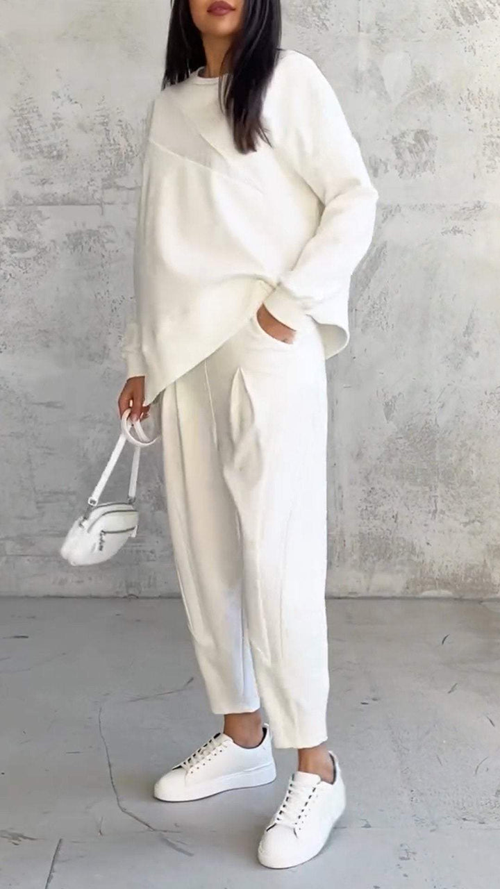 Valery | Two-piece set with round neckline and long sleeves