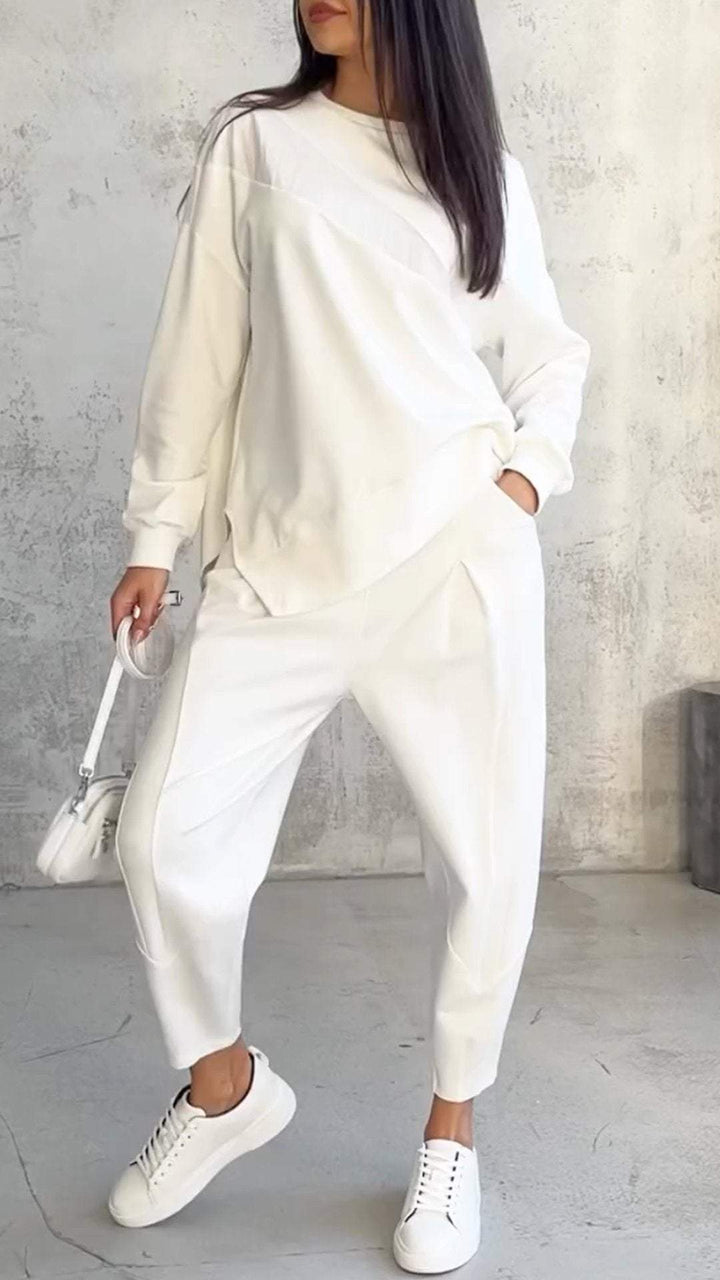 Valery | Two-piece set with round neckline and long sleeves